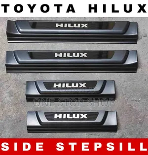 Milango ya Hilux yenye Mwanga wa LED na Chuma cha Kutolea Nje (Na Nembo)
