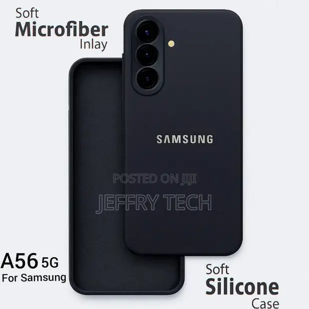 Samsung Galaxy A55 Silicone Case - Black - 1