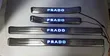 Chrome Metallic Prado LED Logo Door Step Antiscratch Sill Plates - 2
