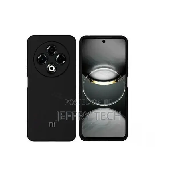 Original Liquid Silicone Case for Xiaomi Redmi 14c/14R, Poco C75 - Black - 1