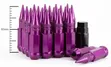 Aggressive Bullet Car Wheel Nuts - Purple (20pcs) - 2