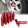 20pc Hard Anodized Red Spike Bullet Nuts - 2