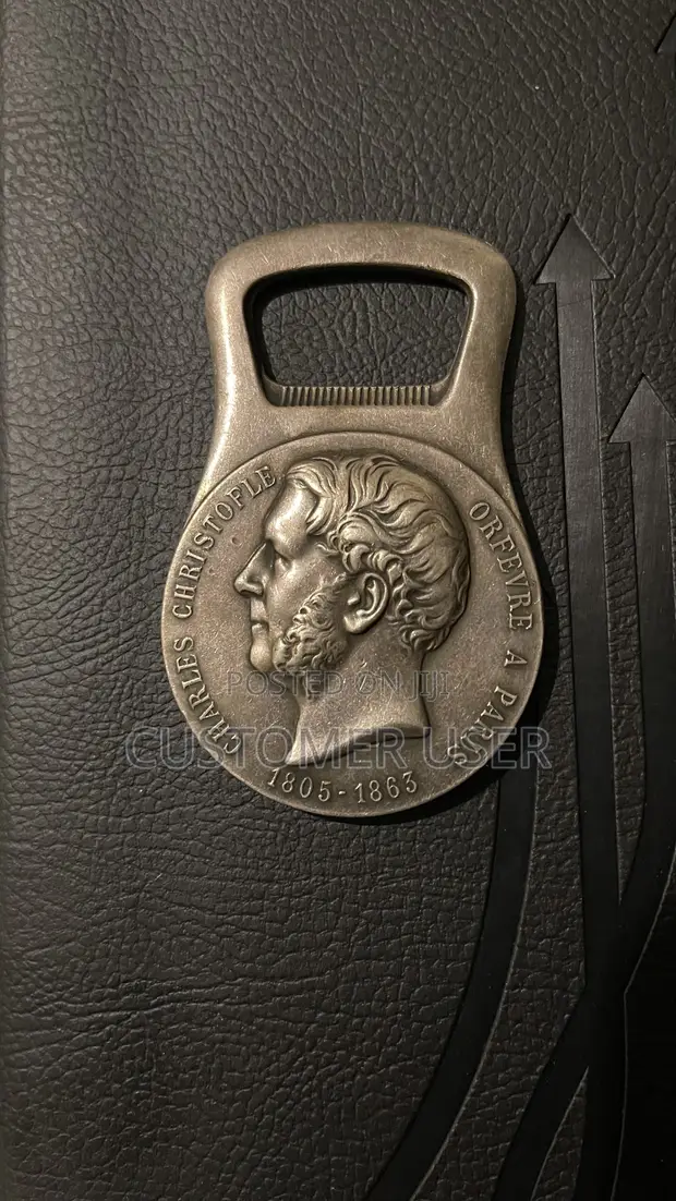 Vintage 1958 Christofle Silver Plated Bottle Opener - 1