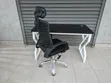 High Back Office Chair with 1.2m Metallic Desk - 2