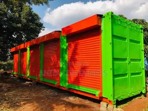 40ft Container - 5 Commercial Stalls with Electrical Wiring