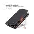 Caseme Vivo Y05 Black Retro Flip Wallet Suede Leather Cover Case - 2