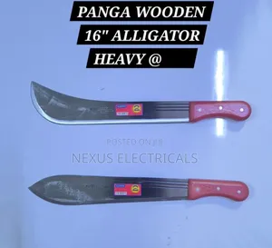 16" Alligator Heavy Panga with Wooden Handle