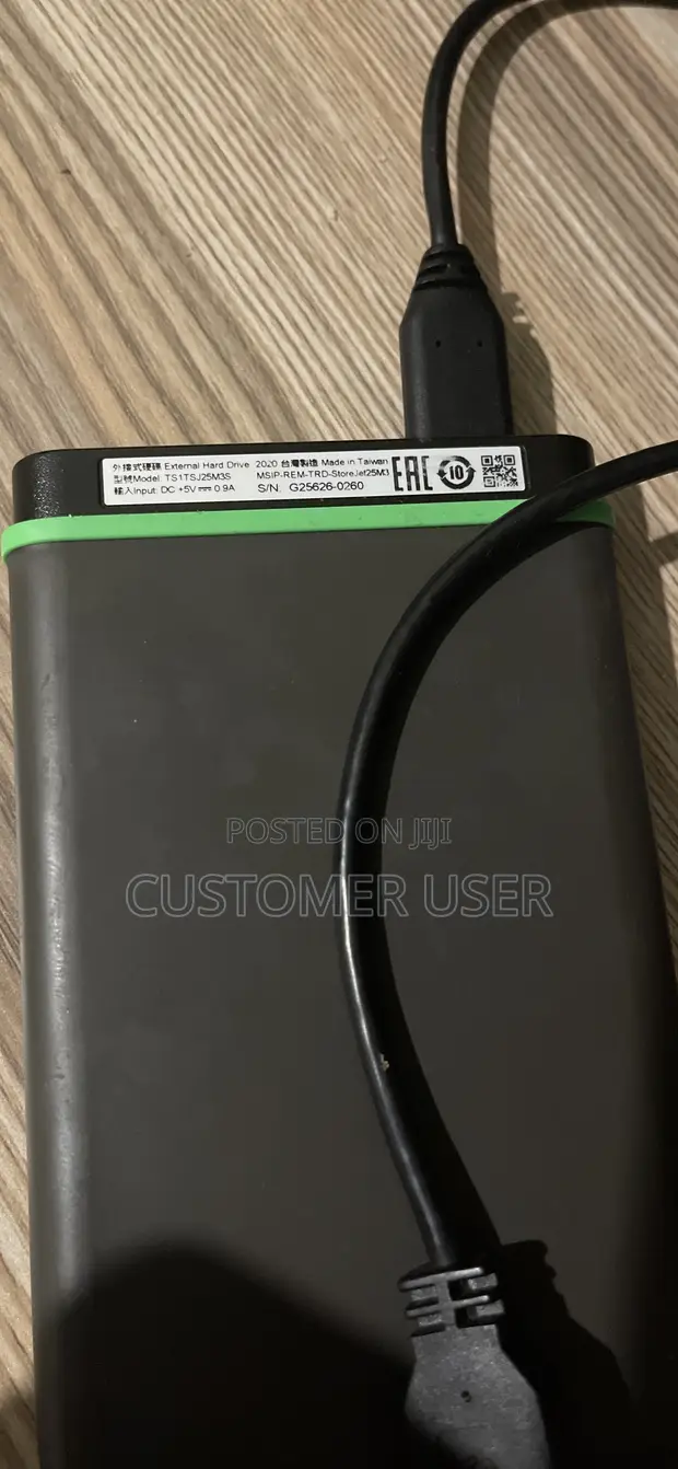 1TB Transcend External Hard Drive - 1