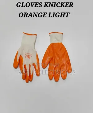 Afo Orange Cotton Safety Gloves (XL)