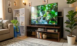 Mexico Modern TV Stand - 4ft Nyeupe