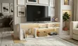 Mexico Modern TV Stand - 4ft Nyeupe - 2