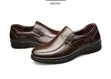 Men's Leather Slip-On Casual Shoes - 3