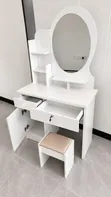 Dressing Table with Mirror and Drawers - 2
