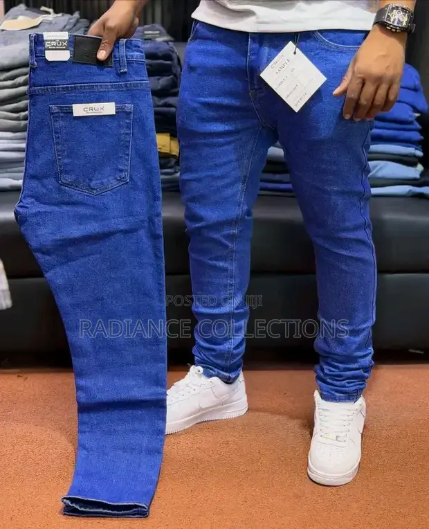 Men's Plain Denim Jeans - 1