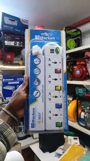 Marken 4-Way Power Extension with USB Ports