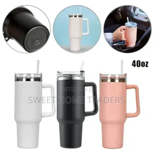 Insulated Travel Mug with Straw