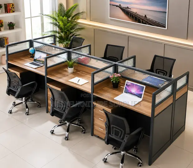 6-Way Executive Office Workstation - 1