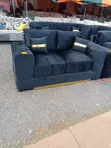 2-Seater Black Sofa Set - 2