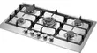 Hisense 86cm Built-in Gas Hob - Black Stainless Steel - 2