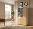 Executive Three-Door Office Cabinet - Polished Finish - 1