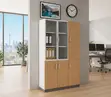 Executive Three-Door Office Cabinet - Polished Finish - 4