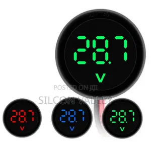 LED Digital Circular Voltmeter DC 4-100V