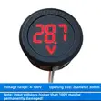 LED Digital Circular Voltmeter DC 4-100V - 2