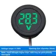 LED Digital Circular Voltmeter DC 4-100V - 3