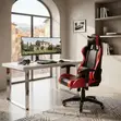 Ergonomic High Back Office Chair - Red Leather - 2