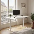 Ergonomic Smart Powered Adjustable Desk - White 1.4m - 1