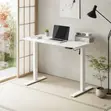 Ergonomic Smart Powered Adjustable Desk - White 1.4m - 2