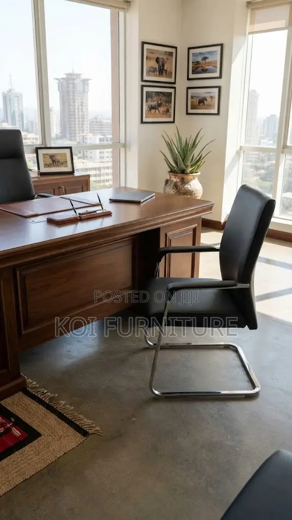High Back Leather Reception Waiting Chairs - 1