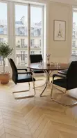 High Back Leather Reception Waiting Chairs - 4