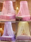 Affordable 4x6 Pink Round Mosquito Net - 2