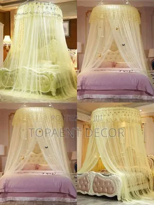 Cream 4x6 Round Mosquito Net
