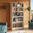 Modern White Open Bookshelf - 4