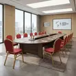 Red Modern Conference Staff Chairs - 4