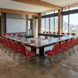 Red Modern Conference Staff Chairs - 5