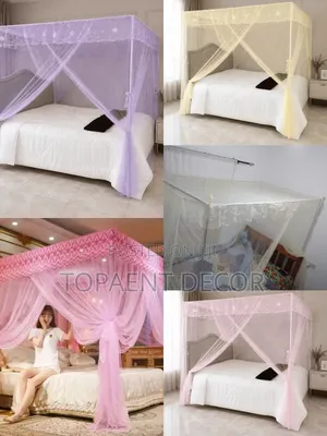 Corner Frame 4 Stand Bed Mosquito Net - All Sizes