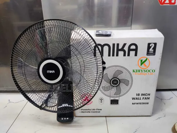Mika 18" Wall Fan with Remote - 1