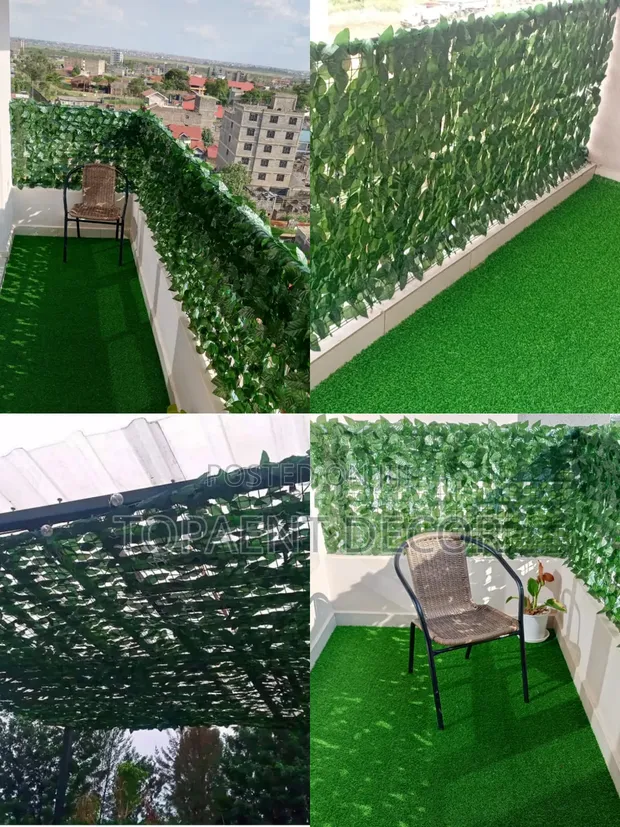 DIY-Friendly Balcony Privacy Fence - Artificial Ivy - 1