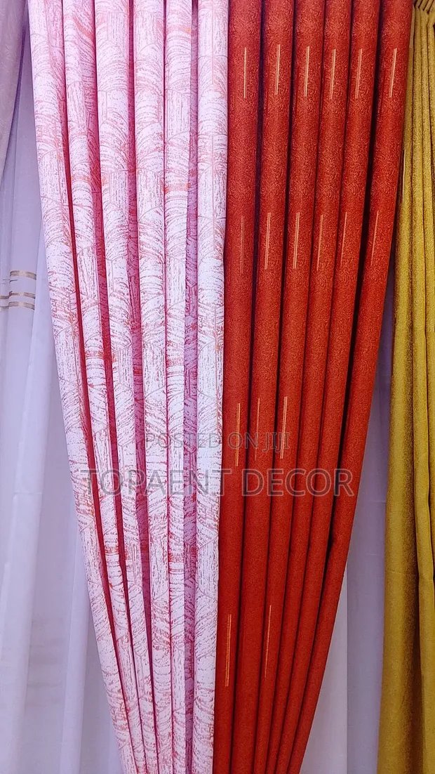 Home Interiors Multicolor Color Block Panel Curtains - 1