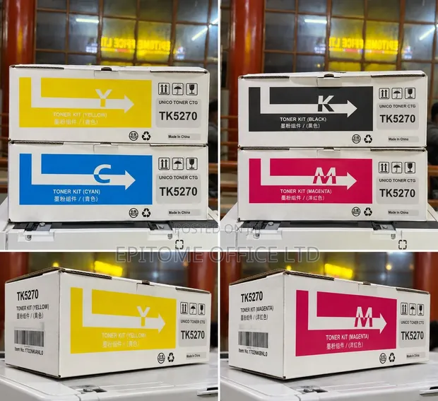Kyocera TK-5270 Toner Cartridges (Black, Cyan, Magenta, Yellow) - 1