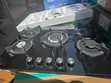 Hisense 76cm Built-in Gas Hob - Black Glass - 1