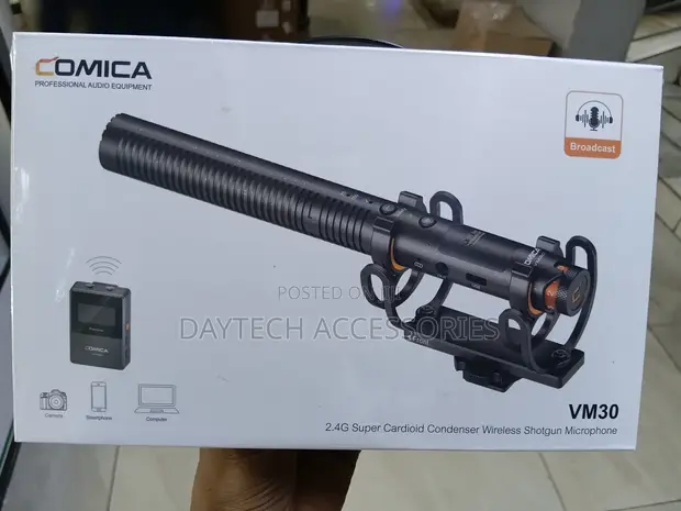 Comica VM30 2.4G Super Cardioid Wireless Shotgun Microphone - 1