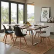Armless Cushioned Dining Chairs - Brown - 5