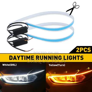 2pcs Universal Car LED DRL Flexible Lights