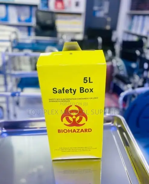 5L Safety Box / Sharps Container for Needles & Syringes - 1