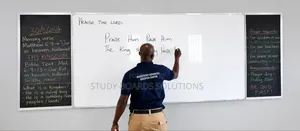 8ft×4ft Magnetic Whiteboard–Ideal for Schools,Offices & Training Rooms