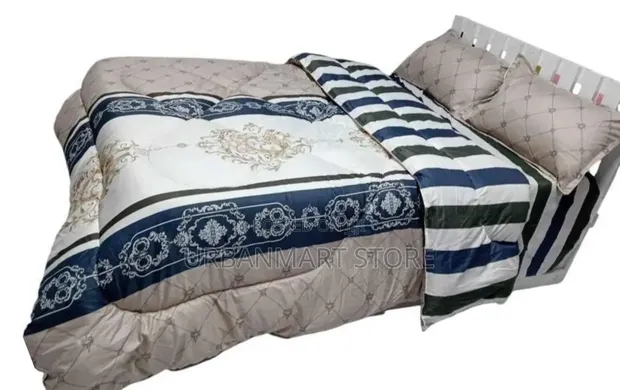6x7 Binded Duvet 4Pc Set with Bedsheet & Pillowcases - 1